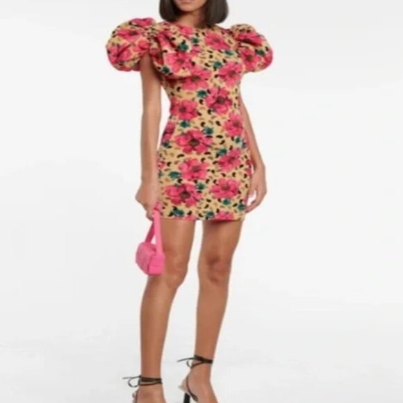 NWOT ROTATE Birger Christensen Katalona Floral Multicolor Mini Dress XS $400 - Picture 7 of 14